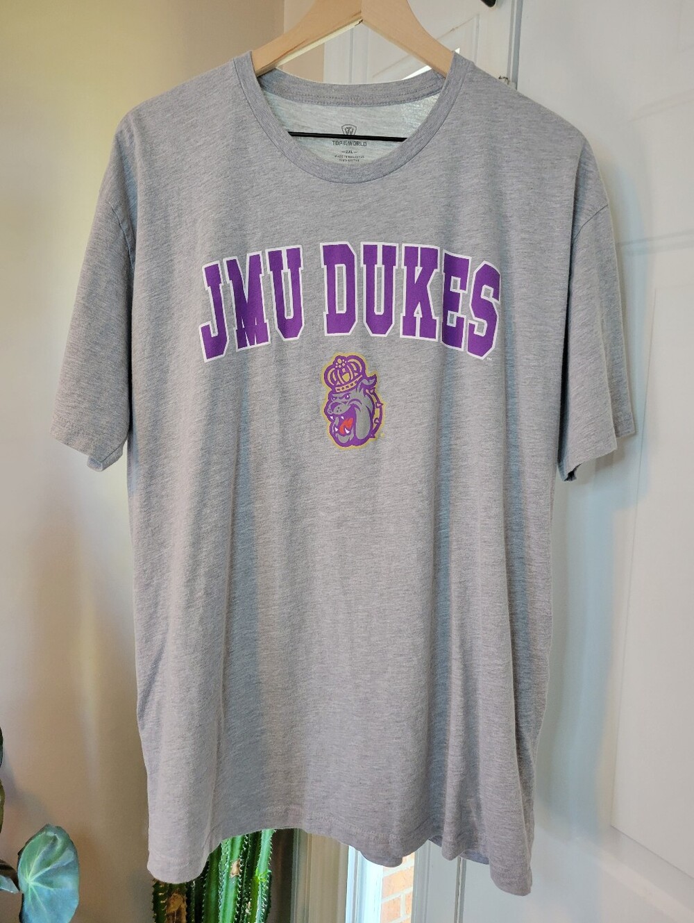JMU James Madison Dukes College Apparel Short Sleeve Tshirt 100% Cotton Size 2XL